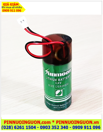 Sunmoon ER26500-1HPC1520, Pin nuôi nguồn PLC Sunmoon ER26500 đã kết nối 01 viên pin Sunmoon HPC1520